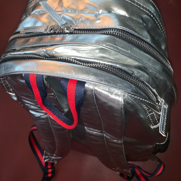 Metallic Silver Backpack - Picture 2 of 8